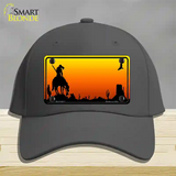 End Trail Blank Scenic Novelty License Plate Hat Cotton / Charcoal