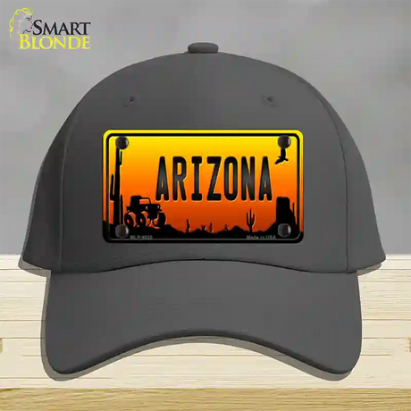 Jeep Arizona Scenic Novelty License Plate Hat Cotton / Charcoal