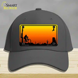 Biker Blank Scenic Novelty License Plate Hat Cotton / Charcoal