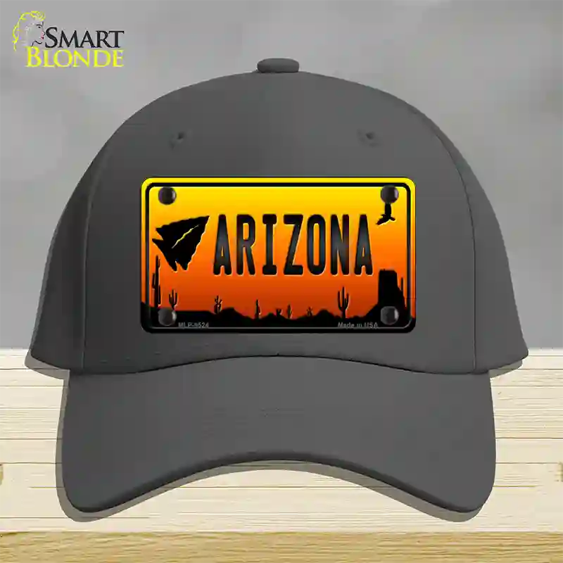 Arrowhead Arizona Scenic Novelty License Plate Hat Cotton / Charcoal