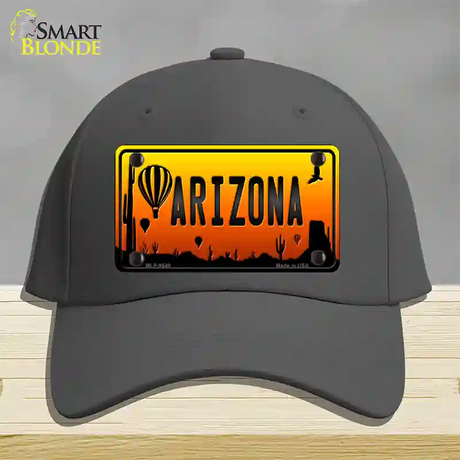 Balloon Arizona Scenic Novelty License Plate Hat Cotton / Charcoal