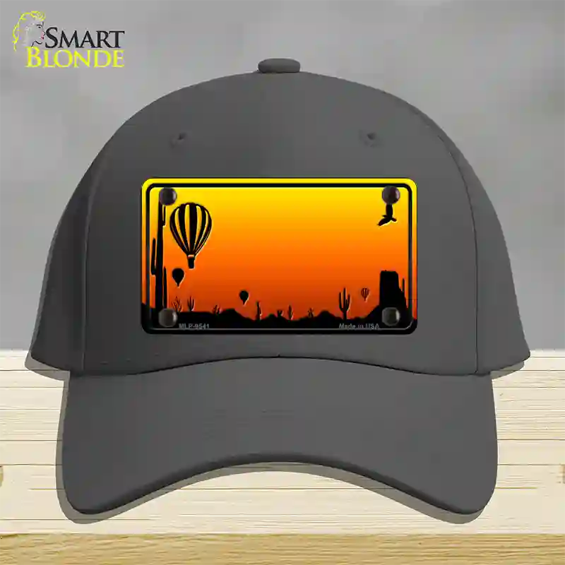 Balloon Blank Scenic Novelty License Plate Hat Cotton / Charcoal