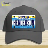 Henderson Nevada Novelty License Plate Hat Cotton / Charcoal