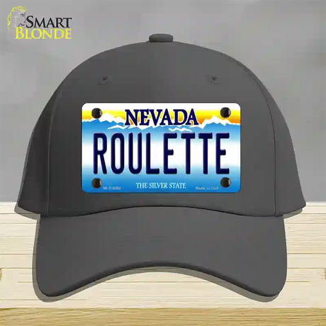 Roulette Nevada Novelty License Plate Hat Cotton / Charcoal