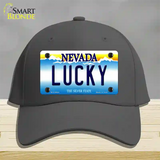 Lucky Nevada Novelty License Plate Hat Cotton / Charcoal