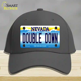 Double Down Nevada Novelty License Plate Hat Cotton / Charcoal