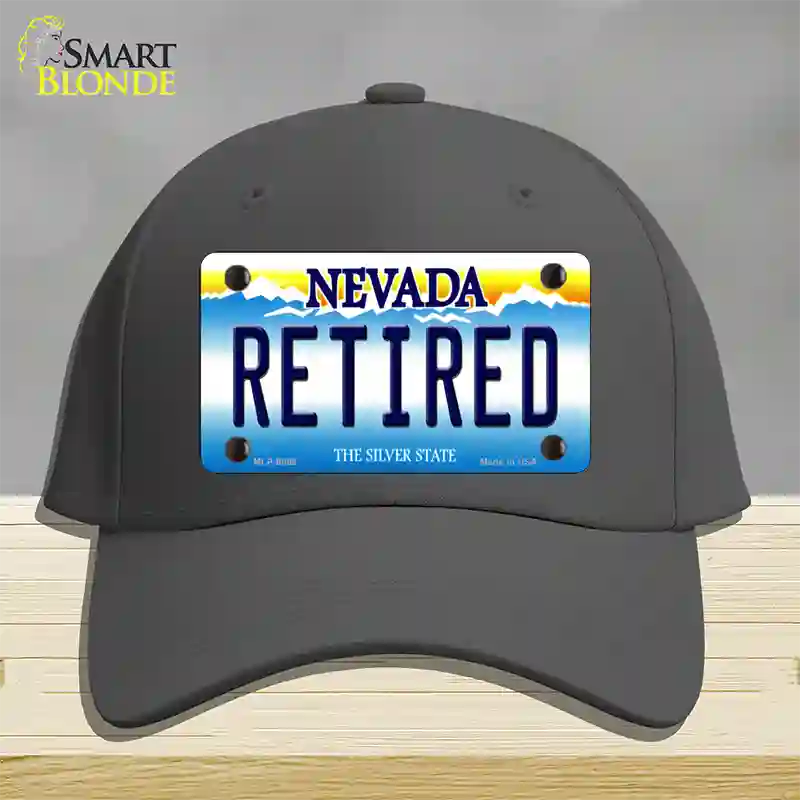 Retired Nevada Novelty License Plate Hat Cotton / Charcoal