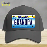 Grandpa Nevada Novelty License Plate Hat Cotton / Charcoal