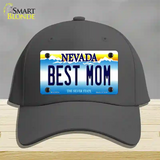 Best Mom Nevada Novelty License Plate Hat Cotton / Charcoal