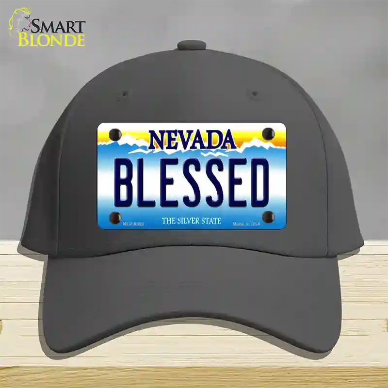 Blessed Nevada Novelty License Plate Hat Cotton / Charcoal