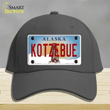 Kotzebue Alaska State Novelty License Plate Hat Cotton / Charcoal