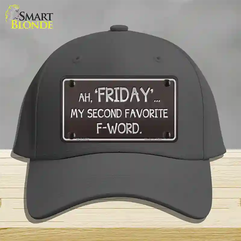 Friday Novelty License Plate Hat Cotton / Charcoal