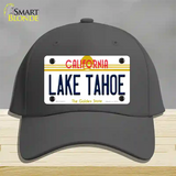 Lake Tahoe California Novelty License Plate Hat Cotton / Charcoal