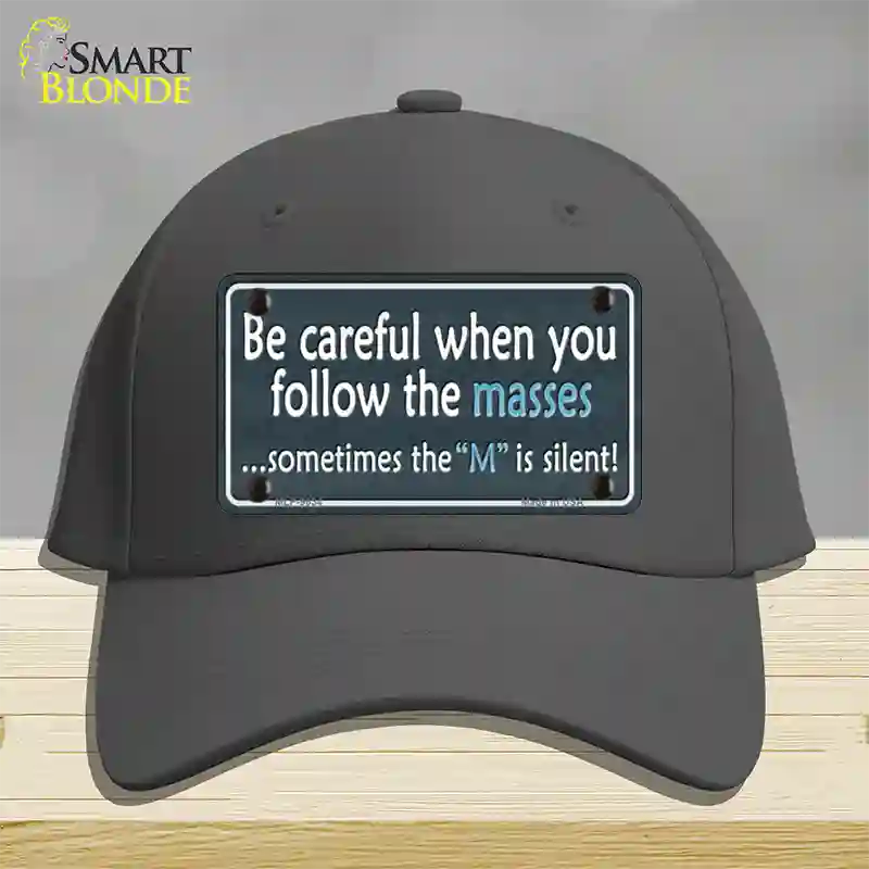 Be Careful Novelty License Plate Hat Cotton / Charcoal