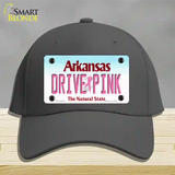 Drive Pink Arkansas Novelty License Plate Hat Cotton / Charcoal