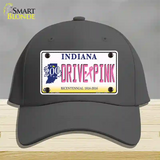 Drive Pink Indiana Novelty License Plate Hat Cotton / Charcoal