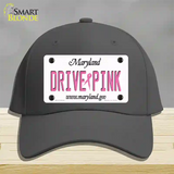 Drive Pink Maryland Novelty License Plate Hat Cotton / Charcoal