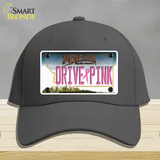 Drive Pink Montana Novelty License Plate Hat Cotton / Charcoal