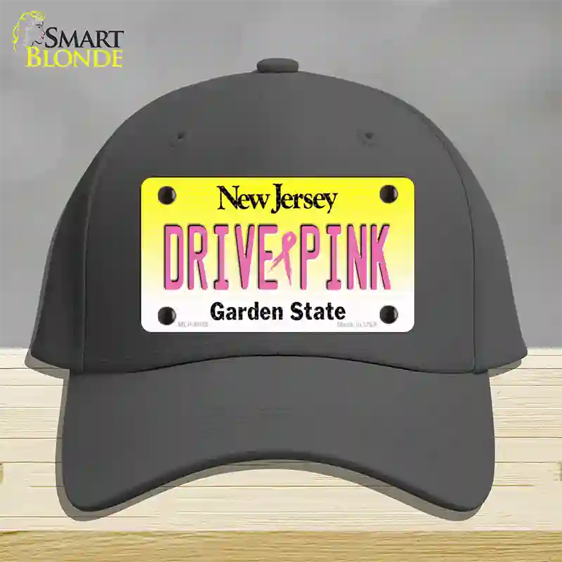 Drive Pink New Jersey Novelty License Plate Hat Cotton / Charcoal