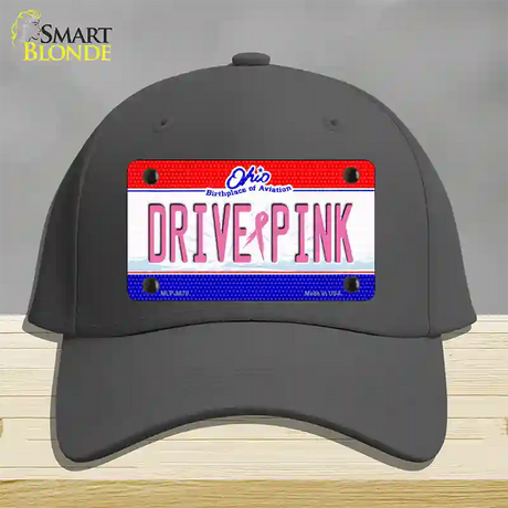 Drive Pink Ohio Novelty License Plate Hat Cotton / Charcoal