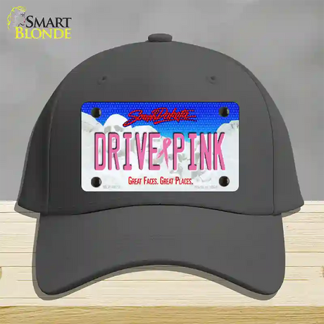 Drive Pink South Dakota Novelty License Plate Hat Cotton / Charcoal