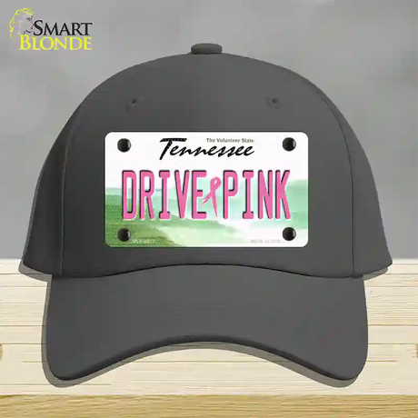 Drive Pink Tennessee Novelty License Plate Hat Cotton / Charcoal