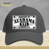 Property Of Alabama Novelty License Plate Hat Cotton / Charcoal