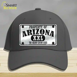 Property Of Arizona Novelty License Plate Hat Cotton / Charcoal