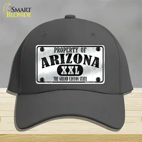 Property Of Arizona Novelty License Plate Hat Cotton / Charcoal