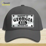 Property Of Georgia Novelty License Plate Hat Cotton / Charcoal