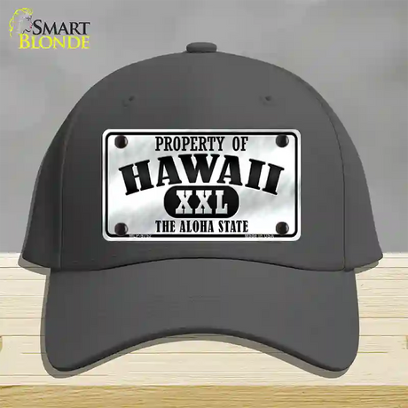 Property Of Hawaii Novelty License Plate Hat Cotton / Charcoal