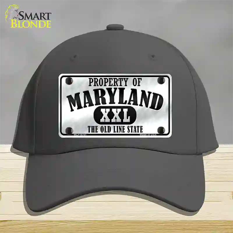 Property Of Maryland Novelty License Plate Hat Cotton / Charcoal