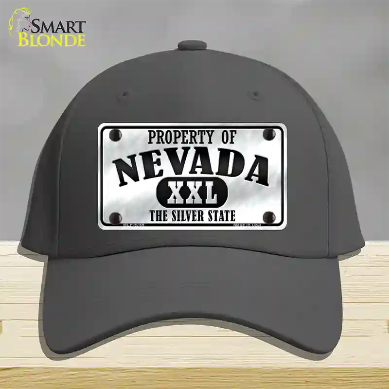 Property Of Nevada Novelty License Plate Hat Cotton / Charcoal