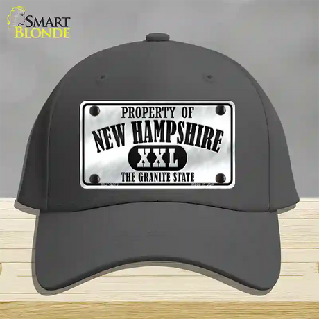 Property Of New Hampshire Novelty License Plate Hat Cotton / Charcoal