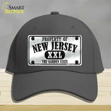 Property Of New Jersey Novelty License Plate Hat Cotton / Charcoal