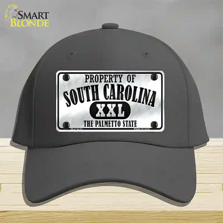 Property Of South Carolina Novelty License Plate Hat Cotton / Charcoal