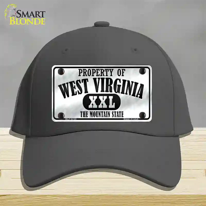 Property Of West Virginia Novelty License Plate Hat Cotton / Charcoal