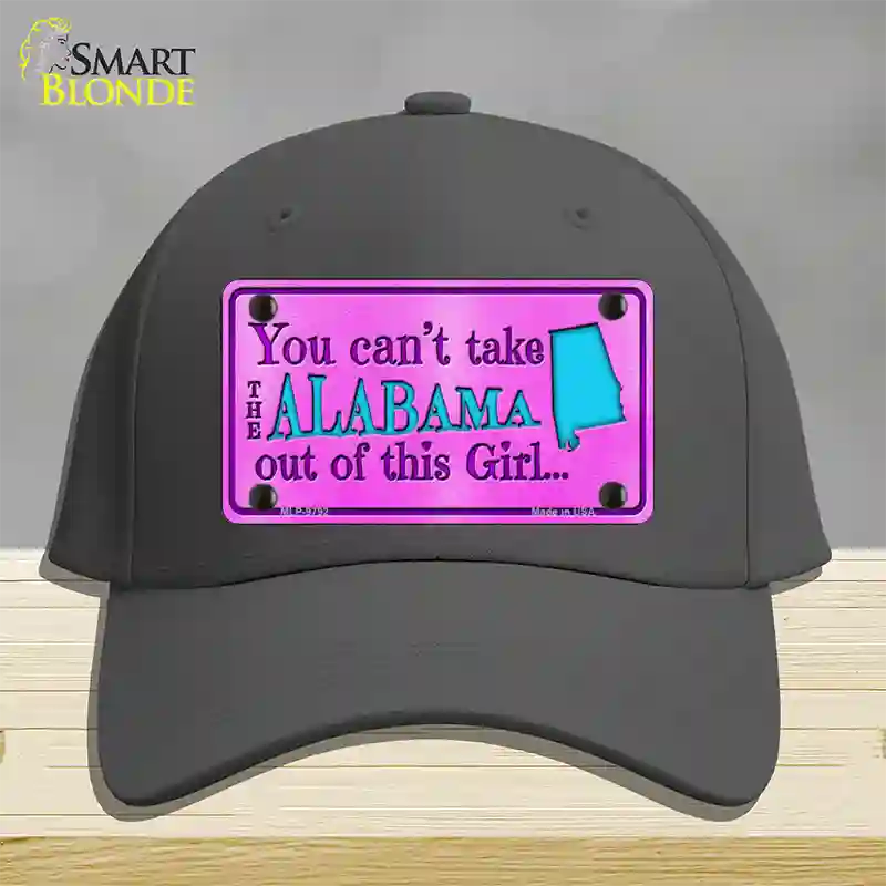 Alabama Girl Novelty License Plate Hat Cotton / Charcoal