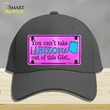 Arizona Girl Novelty License Plate Hat Cotton / Charcoal