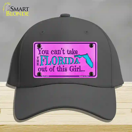 Florida Girl Novelty License Plate Hat Cotton / Charcoal