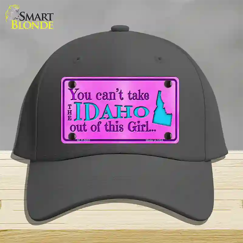 Idaho Girl Novelty License Plate Hat Cotton / Charcoal