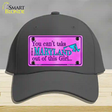 Maryland Girl Novelty License Plate Hat Cotton / Charcoal