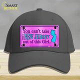 New Jersey Girl Novelty License Plate Hat Cotton / Charcoal