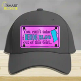 Rhode Island Girl Novelty License Plate Hat Cotton / Charcoal