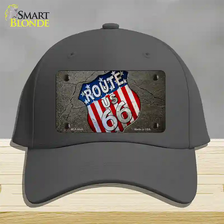 Asphalt Highway Novelty License Plate Hat Cotton / Charcoal