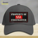 Property Of Firefighter Novelty License Plate Hat Cotton / Charcoal