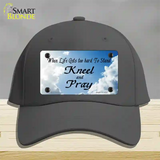 Clouds Novelty License Plate Hat Cotton / Charcoal