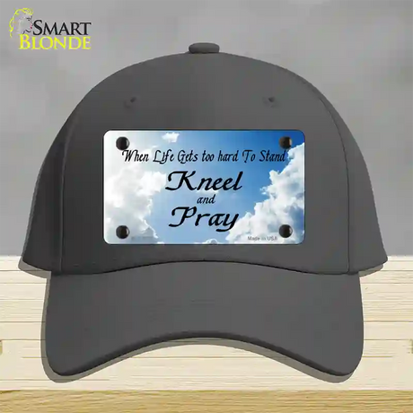 Clouds Novelty License Plate Hat Cotton / Charcoal