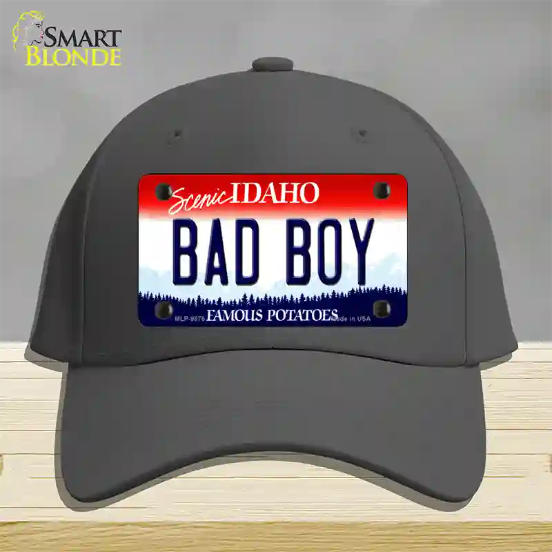 Bad Boy Idaho Novelty License Plate Hat Cotton / Charcoal