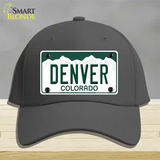 Denver Colorado Novelty License Plate Hat Cotton / Charcoal